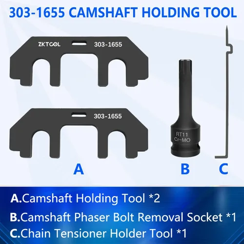 Vista 2 de ZKTOOL 303-1655 3.5L árbol de levas con herramienta de sincronización de alineación, compatible con Ford 3.5L EcoBoost actualizado GT F-150