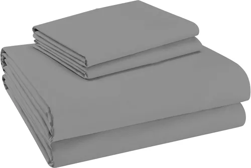 Vista 2 de Purity Home - Juego de sábanas 100% algodón de 400 hilos, percal refrescante, con bolsillo profundo elástico, ropa de cama de 4 piezas, lujo
