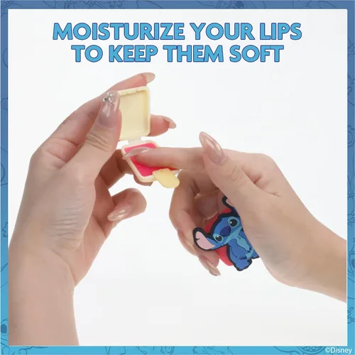 Vista 6 de Disney Stitch - Juego de 6 brillos de labios Flip-Top Ice Pop, brillo de labios a base de plantas con forma de puntada coleccionable, kit