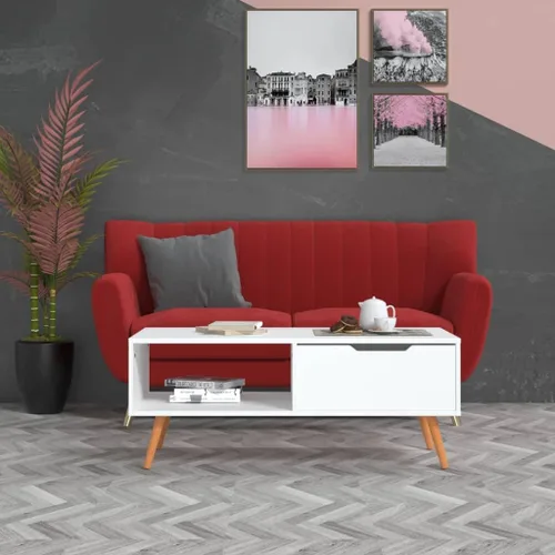 Vista 13 de Coffee Table Black 39.4x19.5 x16.9 Engineered Wood Living Room Center Table End Tables Living Tables Mesa De Centro para Sala for Bedroom Dining