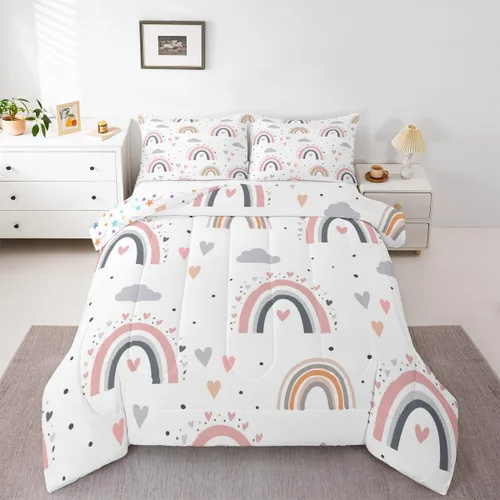 Vista 44 de Erosebridal - Juego de edredón con bandera estadounidense, juego de edredón de plumón tamaño individual para niños y adolescentes, juego de edredón