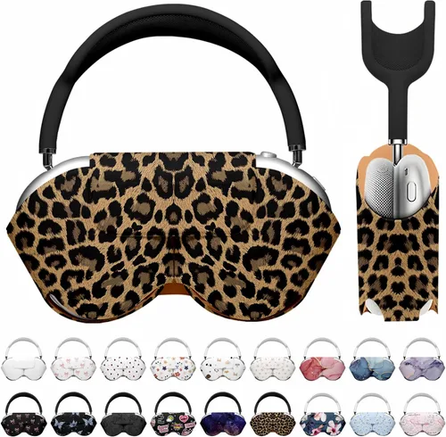 Vista 26 de Maxjoy para Apple Airpods Max Funda inteligente de cubierta, Accesorios de cubierta protectora de cuero PU suave para Airpod Max con modo de sueño