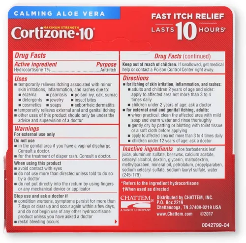 Vista 2 de Cortizone 10 Crema 0.5 oz, negro