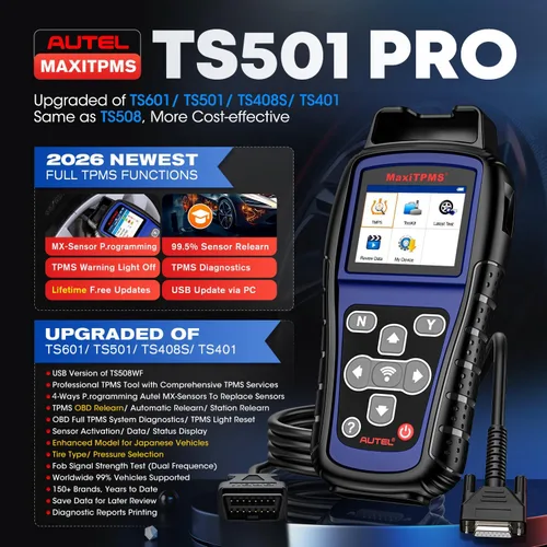Vista 9 de Herramienta de programación Autel MaxiTPMS TS501 PRO TPMS, 2026 igual que TS508WF TS508