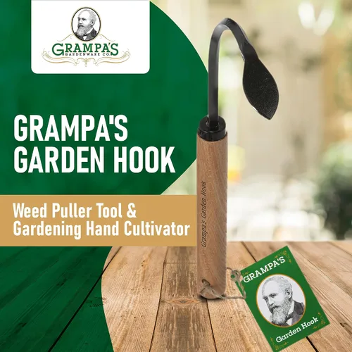 Vista 2 de Herramienta de desbrozadora y cultivadora de gancho de jardín de Grampa's