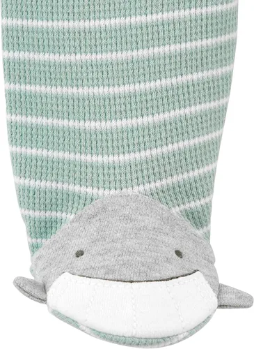 Vista 5 de Simple Joys by Carter's Baby 2-Way Zip Thermal Footed Sleep and Play, Pack of 2