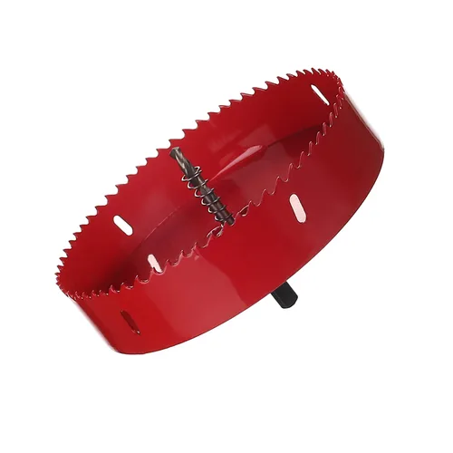 Vista 22 de Utoolmart Sierra de taladro bimetal profesional de acero inoxidable, 0.984 in de profundidad de apertura con mango triangular (2.953 in)