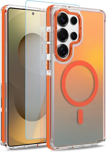Vista 128 de Funda magnética para Google Pixel 10 Pro XL [compatible con Magsafe] [bonito diseño fluorescente de moda] a prueba de golpes, delgada, translúcida