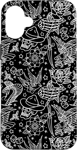 Vista 23 de Funda de arte de tatuaje tradicional americano para iPhone 17