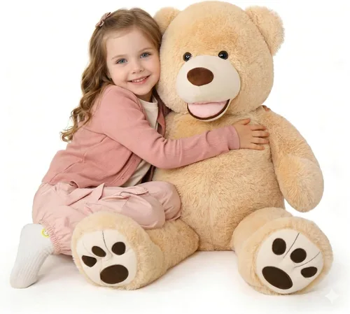 Vista 40 de MaoGoLan Oso de Peluche Teddy Gigante, Animal de Peluche Grande de Tamaño Real, 5 Pies, Suave y Esponjoso Gran Regalo de Oso Teddy para Baby Shower