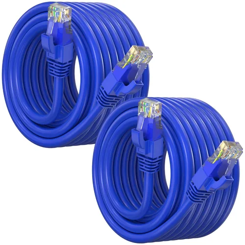 Vista 38 de Maximm Cable Ethernet Cat6, color negro (paquete de 2), cable UTP de 10 Gbps 550 MHz