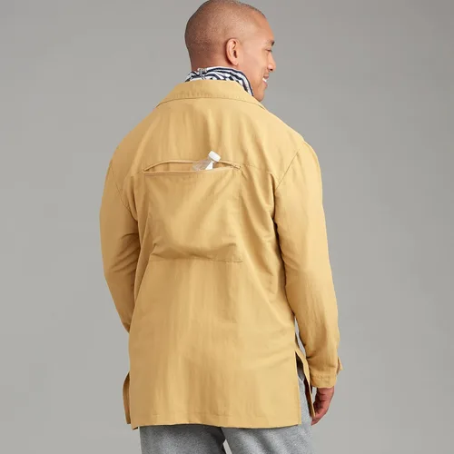 Vista 6 de Simplicity Paquete de tops con media cremallera para hombre y mujer, cuello y pantalones sin cierre, patrón de costura código 9278, tallas XS-M