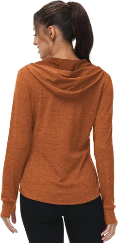 Vista 2 de TBMPOY Chaquetas con capucha y protección solar UPF 50+ para mujer, ligeras, de manga larga, para senderismo, exteriores, con cremallera completa