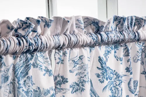 Vista 9 de Maison d' Hermine Juego de cortinas de cocina para ventanas, juego de cortinas de cocina 100% algodón, cenefas para el hogar [2 niveles
