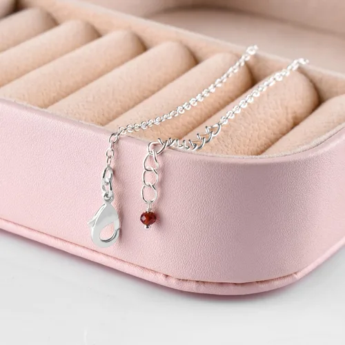 Vista 63 de YANARA Pulsera de tobillo para mujer, piedra de nacimiento natural, cuentas de piedras preciosas, tobillera delicada hecha a mano de 9 pulgadas +