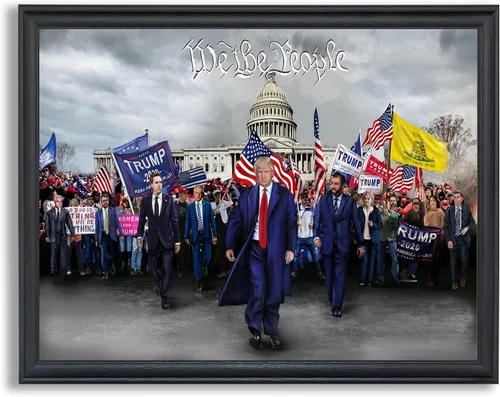 Vista 6 de Póster enmarcado para decoración de pared de la inauguración del presidente Joe Biden Póster de orgullo político de Estados Unidos y regalos