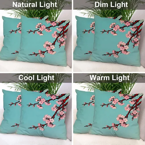 Vista 115 de Batmerry Autumn Pumpkin Templeton Throw Pillow Covers, Green Leaves Paths Forests Decorative Pillow Covers Digital Printing Blended for Couch Sofa