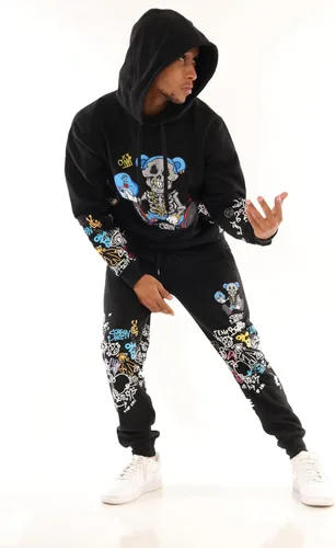 Vista 119 de SCREENSHOT Sudadera urbana de forro polar para hombre, diseño de dibujos animados de animación, parche bordado de gel