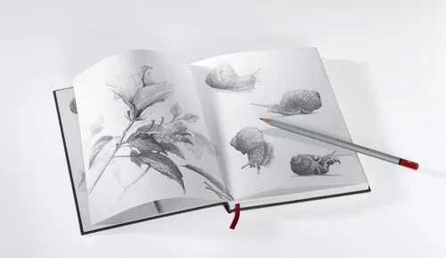 Vista 4 de Cuaderno de dibujo Nostalgie de 6.70 oz/m², A4, Retrato, 40 fls