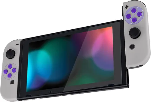 Vista 4 de eXtremeRate - Carcasa de control portátil Joy-Con con set de botones completo, repuesto de carcasa hazlo tú mismo para control de Nintendo Switch