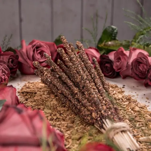 Vista 7 de Sagrada Madre Palitos de incienso Palo Santo – Varillas de manchas naturales para limpieza, meditación, relajación – Vegano, combustión lenta, bajo