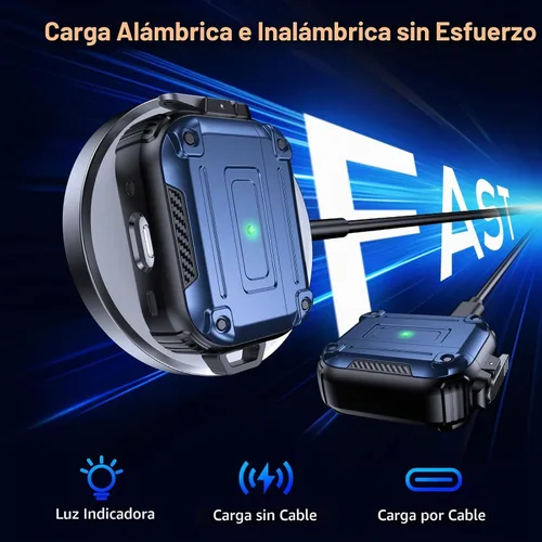 Vista 5 de Chicfun Armour Lock para estuche AirPods Pro de 2.ª generación con cierre seguro y llavero, compatible con MagSafe [360° de protección resistente]