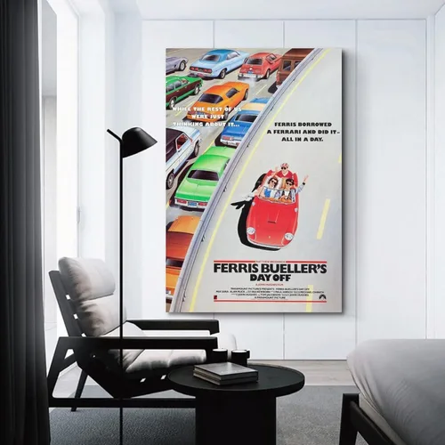 Vista 3 de Ferris Bueller's Day Off - Póster de lienzo y álbum de música, póster de álbum de música, pintura de pared, estética, decoración de habitación, 08 x