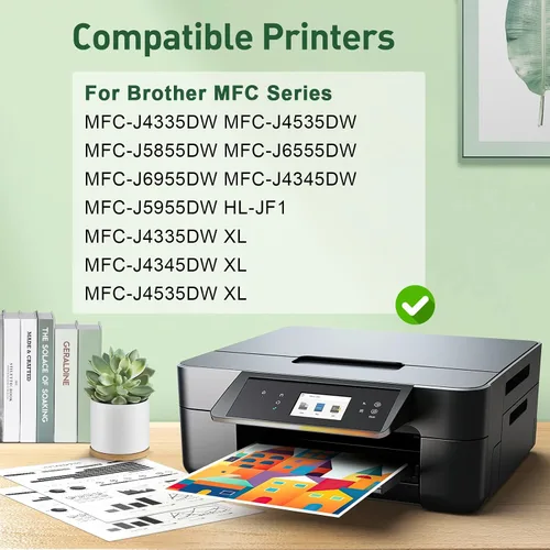 Vista 3 de LC406XL - Cartuchos de tinta para Brother LC406 para impresora Brother LC406 XL MFC-J4335DW MFC-J4535DW MFC-J5855DW MFC-J6555DW MFC-J6955DW