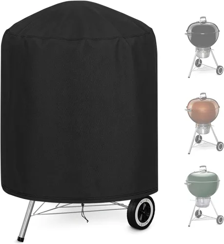 Vista 9 de Cubierta de parrilla de carbón para Cuisinart CCG190RB, cubierta redonda de parrilla de carbón portátil para Weber Smokey Joe 14, cubierta