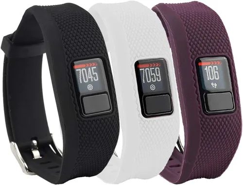 Vista 5 de Replacement Bands Compatible with Garmin Vivofit 3/Vivofit JR/JR2 Bands Soft Silicone Adjustable Wristbands for Garmin Vivofit 3/JR/ JR2