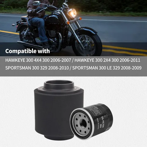 Vista 7 de Filtro de aire 0452306 1253355 apto para Polaris HAWKEYE 300 2006-2011 SPORTSMAN 300 2008-2010 TRAIL BLAZER 250 2001-2006 XPLORER 250 400 2001 2002