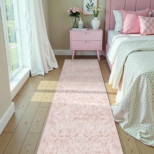 Vista 69 de Alfombra de área pequeña de 2 x 3 pulgadas, color beige, para entrada, baño, cocina, antideslizante, de pelo bajo, lavable, moderna alfombra bohemia