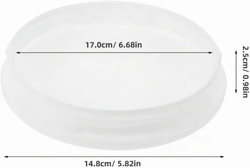 Vista 2 de Cubierta blanca para ventilador de techo, 17cm / 6.7 in/6.7