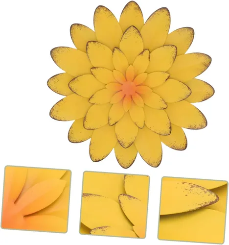 Vista 8 de GANAZONO Decoración de pared con colgante de flor nórdica, hecho a mano, resistente, cómodo, arte de pared para interiores