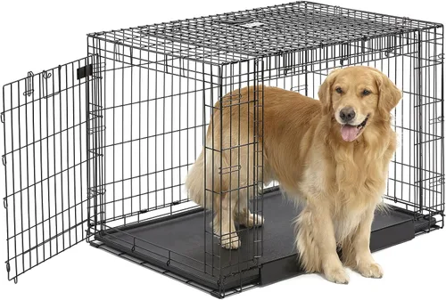 Vista 11 de Jaula de perro MidWest Homes for Pets, Puerta doble, Negro