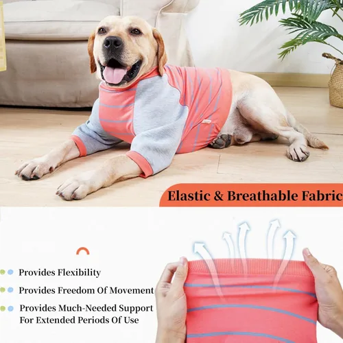 Vista 3 de Protector de codo de perro para callos, camisa de protección posoperatoria, ropa de traje de recuperación quirúrgica, tirantes de pierna delantera
