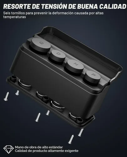 Vista 4 de JOYTUTUS Soporte para monedas para organizador de cambios de automóvil, almacenamiento universal, dispensador de dinero para la mayoría de los Negro