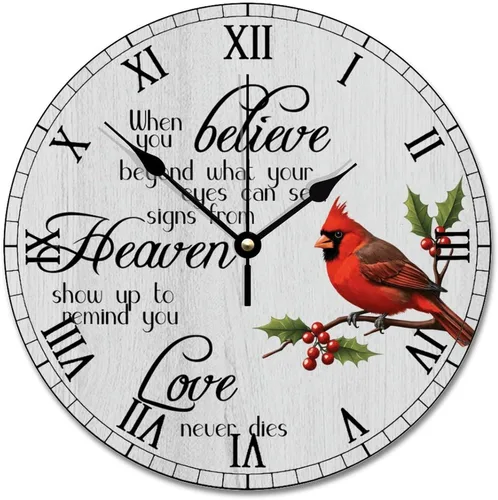 Vista 12 de Reloj de pared con versículo bíblico bendice al Señor Jesús