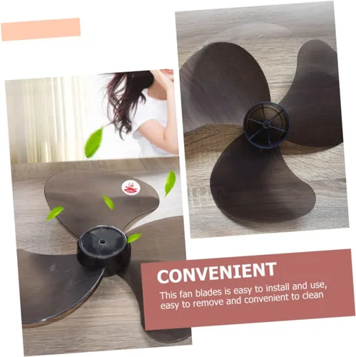 Vista 3 de Cuchillas de ventilador de repuesto de 3 aspas de plástico para el hogar para ventiladores de pedestal de pie, fácil de instalar, repuesto