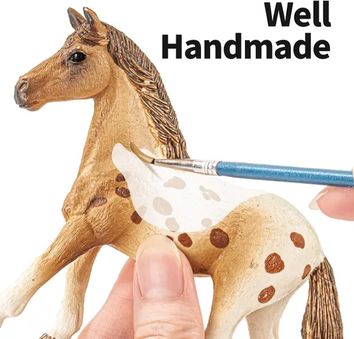 Vista 9 de 8 figuras de caballo grandes de 6 pulgadas, juguetes de animales para niños, figuras de animales de granja de plástico realistas, juguetes