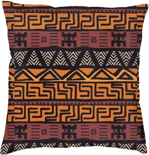 Vista 16 de ASYG Funda de cojín africana de 18 x 18 pulgadas, diseño de doble cara