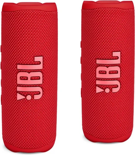 Vista 4 de JBL Paquete de altavoces Bluetooth portátiles impermeables FLIP 6, color negro (paquete de 2)