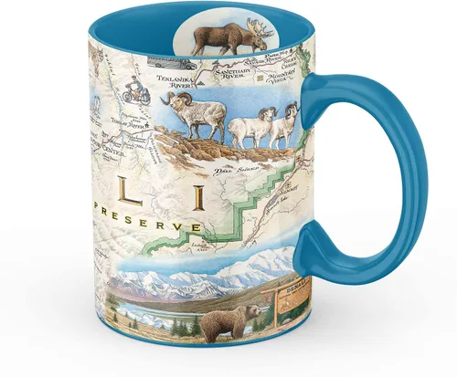 Vista 14 de Taza de cerámica con mapa de 1000 islas de Xplorer Maps (16oz) – Taza de café libre de BPA para bebidas frías y calientes – Perfecta para oficina