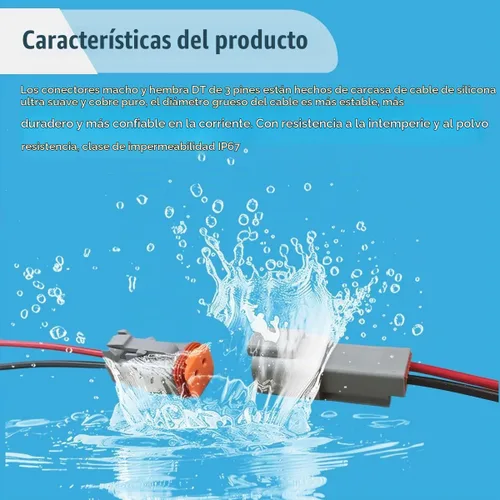 Vista 4 de KITUREK Conector eléctrico del coche de Deutsch de 5 pares de 2 pines, macho y hembra