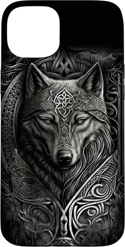 Vista 9 de Stylish Viking Wolf Design Wild Animal Viking Wolf Case for iPhone 17
