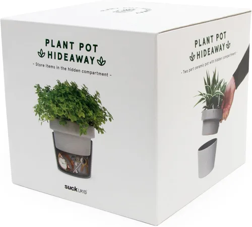 Vista 4 de Suck UK Maceta de almacenamiento oculto – Ocultador de llaves – Ocultar una maceta – Seguro para desviación – Almacenamiento secreto de plantas