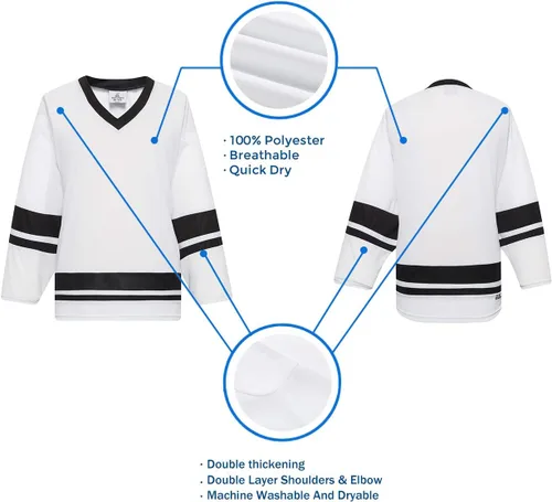 Vista 28 de EALER H400 Series Blank Ice Hockey Practice Jersey League Jersey Team Jersey
