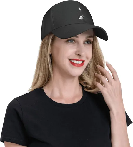 Vista 4 de Pyglaiuffqg Buckethead - Gorra de béisbol para hombre, sombrero de hip hop, para mujer, béisbol, fútbol, unisex, para papá, color negro, Negro