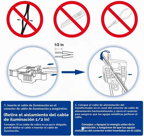 Vista 4 de Conectores de cable de bajo voltaje para iluminación de paisajes, paquete