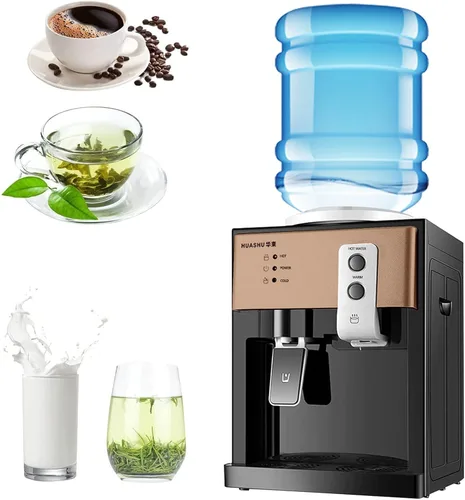 Vista 7 de Dispensador de enfriador de agua de carga superior – Dispensador eléctrico de escritorio caliente y frío, 3 ajustes de temperatura agua hirviendo